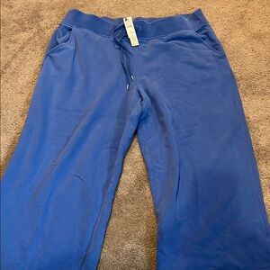 Talbots (new with tags) blue wide leg drawstring sweatpants